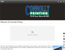 Tablet Screenshot of connollyprinting.com